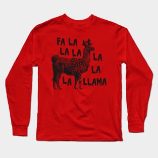 FA LA LA LLAMA Long Sleeve T-Shirt